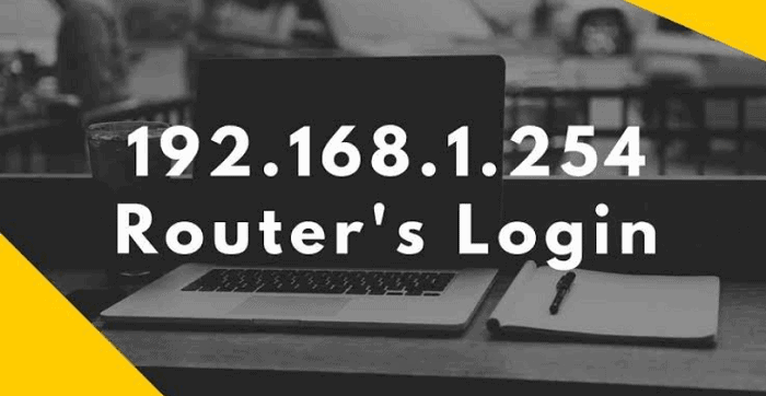 192.168.1.254 routers login