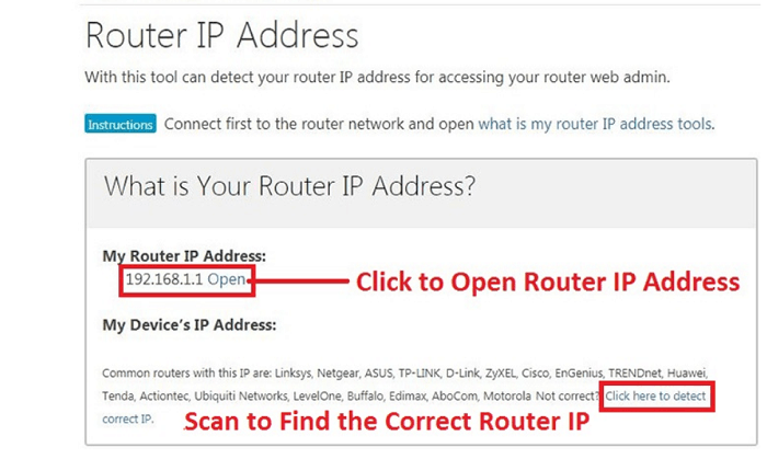 Router IP Adress 192.168.1.3