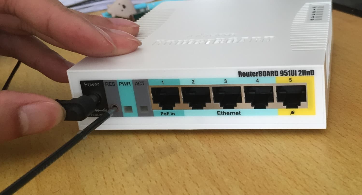 reset router