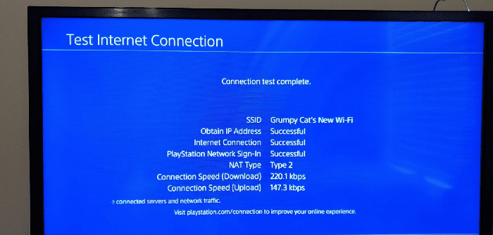 good connection speed for ps4