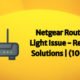 netgear router red light