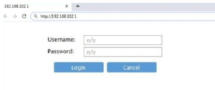 upload the 192.168.4.1 user id and password