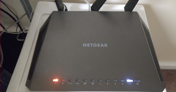 netgear router orange light