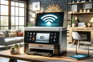 how to connect sharp printer to wifi