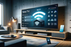 how to connect sony tv to wifi without remote